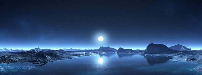 dual screen backgrounds images night sky moon snow water 50 widescreen dualmonitor dualscreen 2k