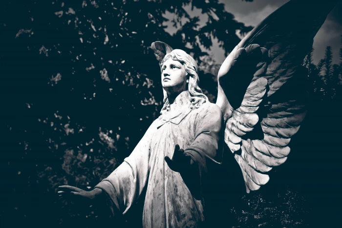 angel statuette cemetery grave tombstone figure tomb 2k 4k 5k