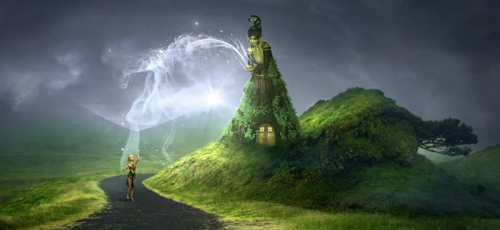 fantasy mystical mythical creatures fee landscape light 2k 4k 5k