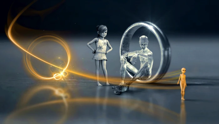 fantasy ring light watch visitors district girl mysticism 2k 4k 5k