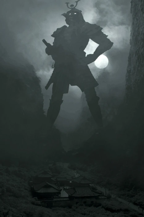 fantasy samurai mystical surreal composing photomontage 2k 4k 5k