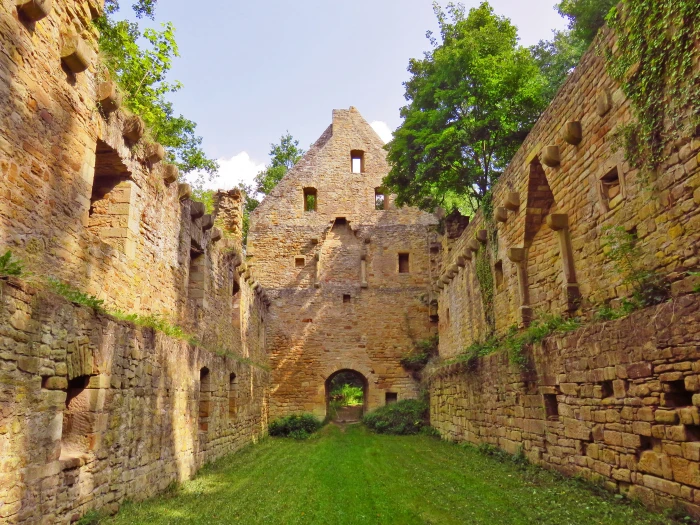 monastery ruins mystical disibodenberg hildegard von bingen 2k