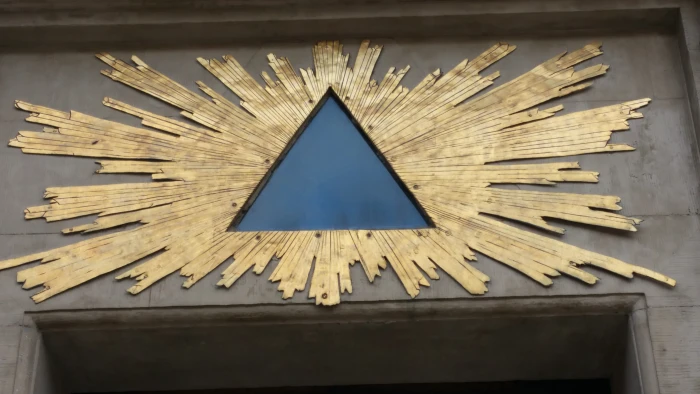 mystic old art masonic symbol triangle wood material 2k 4k 5k
