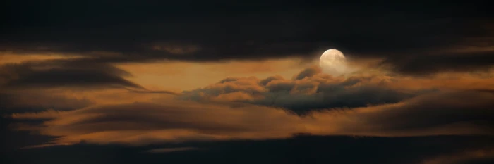 nature sky moon full clouds night mood mystical 2k 4k 5k