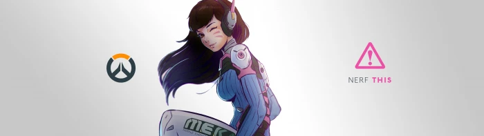 black haired female anime character D Va Overwatch Blizzard Entertainment widescreen dualmonitor dualscreen 2k 4k