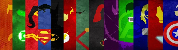 Captain America DC Comics Dual Monitors Flash Green Lantern widescreen dualmonitor dualscreen 2k 4k