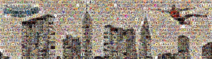 collage comics dual marvel mosaic multi screen spiderman widescreen dualmonitor dualscreen 2k 4k