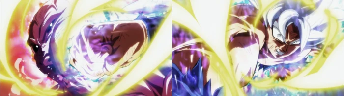 Dragon Ball Super Fight Scene Dual Monitor Wallpaper close up widescreen dualmonitor dualscreen 2k 4k