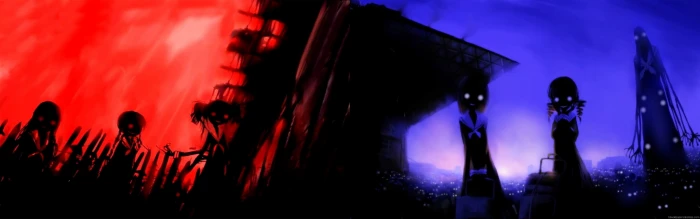 dual screen photo backgrounds night silhouette architecture widescreen dualmonitor dualscreen 2k