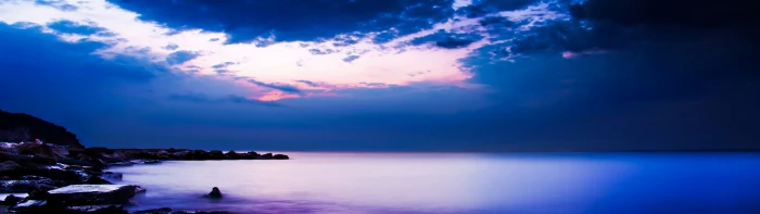 dual screen landscape nature sky water sea cloud widescreen dualmonitor dualscreen 2k 4k