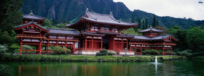 green water nature china dual screen ancient asian architecture lakes multiscreen tranquility Nature Lakes HD Art widescreen dualmonitor dualscreen 2k