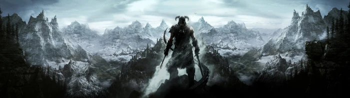 multiple display dual monitors the elder scrolls v skyrim widescreen dualmonitor dualscreen 2k 4k