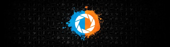 multiple display dual monitors Portal game 2 BioShock widescreen dualmonitor dualscreen 2k 4k