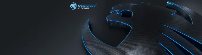 Roccat Set the Rules Dual Screen logo Computers Hardware widescreen dualmonitor dualscreen 2k 4k
