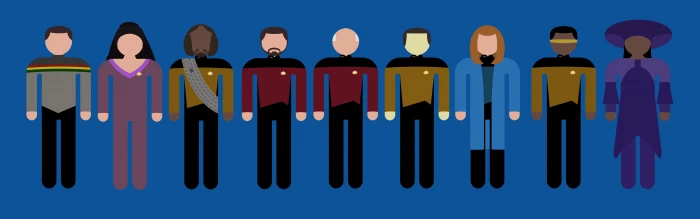 Star Trek minimalism Crew USS Enterprise spaceship dual monitors widescreen dualmonitor dualscreen 2k 4k