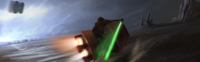 star wars jedi tie fighter artwork dual monitors multiple display lightsaber speeder bike widescreen dualmonitor dualscreen 2k 4k