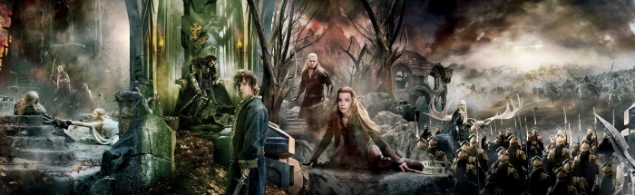 The Hobbit Battle Of Five Armies Dual wallpaper widescreen dualmonitor dualscreen 2k 4k 5k