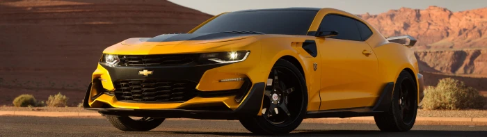 transformers the last knight Bumblebee Chevrolet Camaro widescreen dualmonitor dualscreen 2k 4k