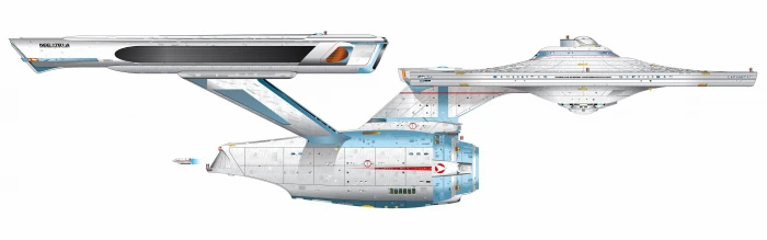 white and blue spaceship illustration Star Trek USS Enterprise widescreen dualmonitor dualscreen 2k 4k
