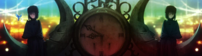 witch night dual screen clocks alice visual novel type moon mahtsukai no yoru on the holy ni Space Moons HD Art widescreen dualmonitor dualscreen 2k 4k