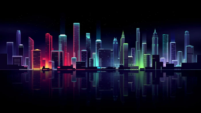 neon HD cityscape 2k