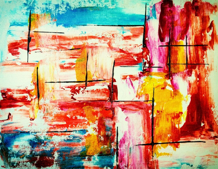Multicolored Abstract Painting wallpaper abstract expressionism 2k 4k