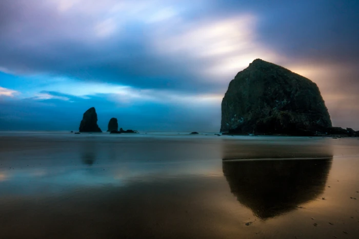 photo of hill near body water oregon cannon beach 2k 4k 5k 8k