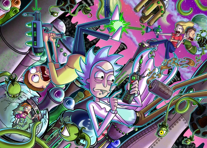 Rick and Morty digital wallpaper untitled tv series cartoon 2k 4k 5k