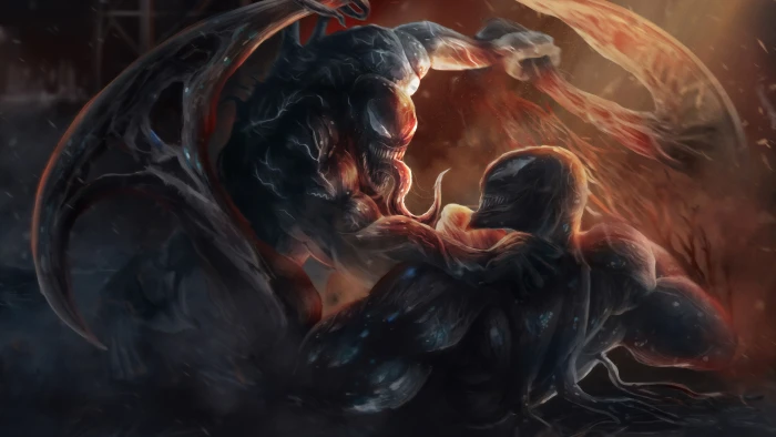 Venom vs Riot Artwork 2k 4k 5k 8k