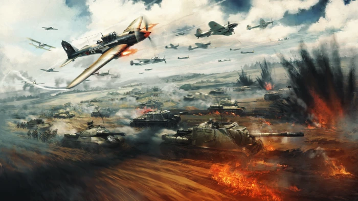 War Thunder Battle flying mid air motion vehicle 2k 4k 5k 8k
