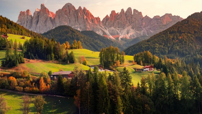 Val Di Funes Landscape Scenery 2k
