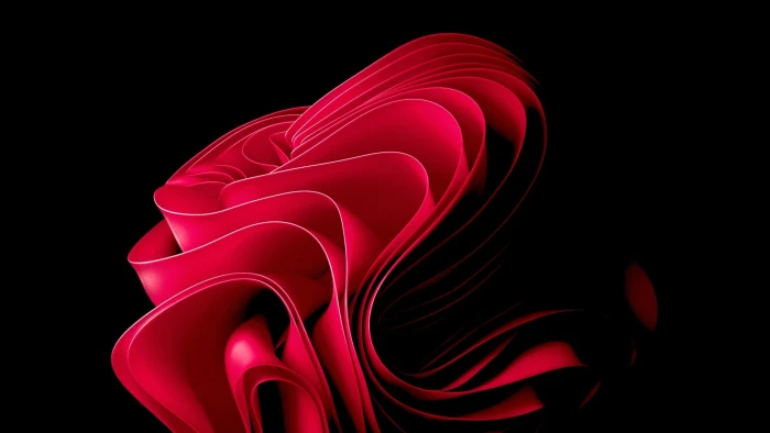 Windows 11 Abstract Red Bloom 2k