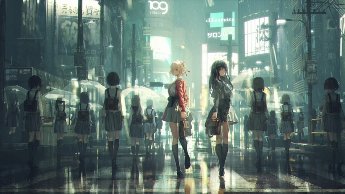 Lycoris Recoil Art anime wallpaper 2k 4k