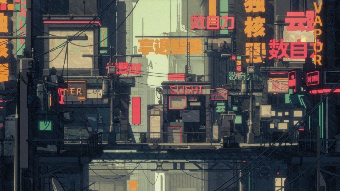 Japanese Cyberpunk City 2k