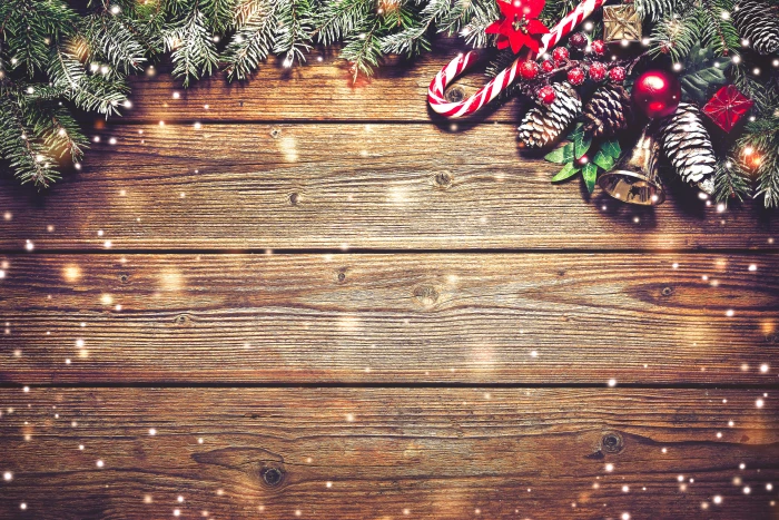 Christmas themed border decoration branches Board New Year 31 2k 4k 5k