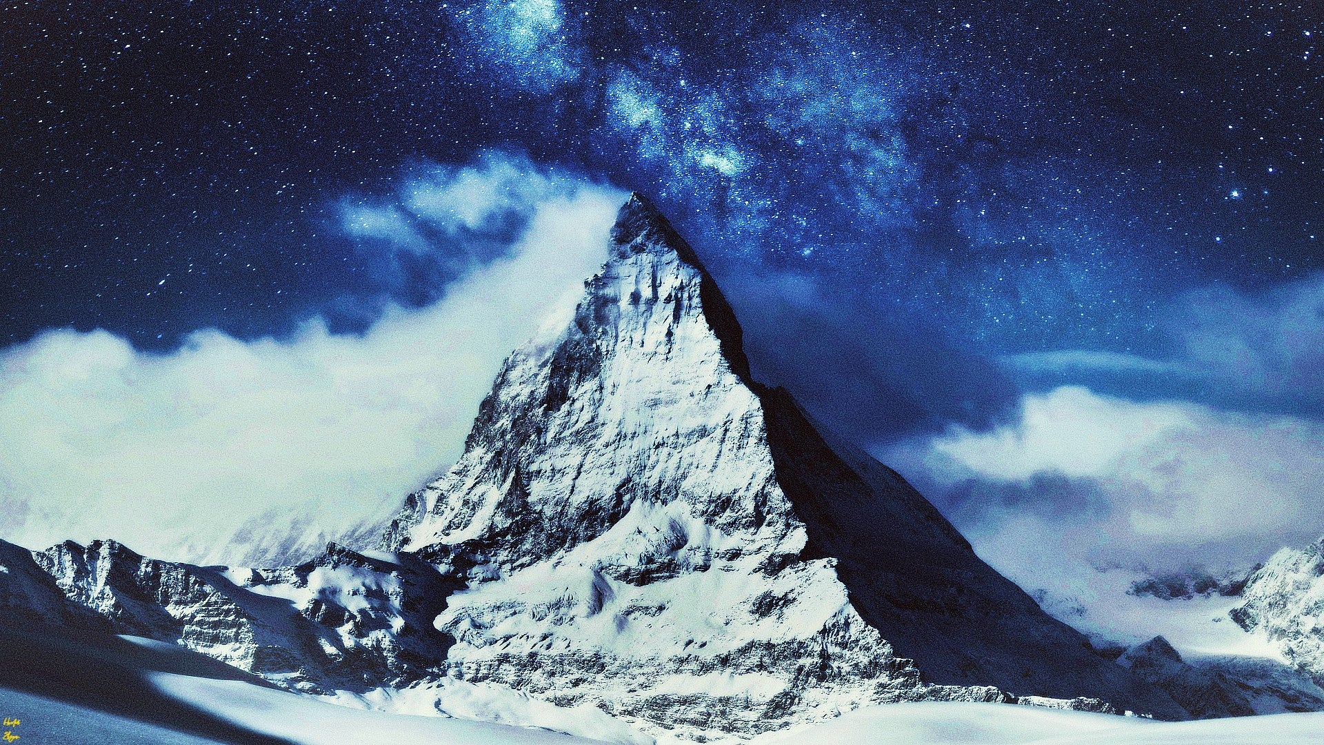 A beautiful view of a Mountain