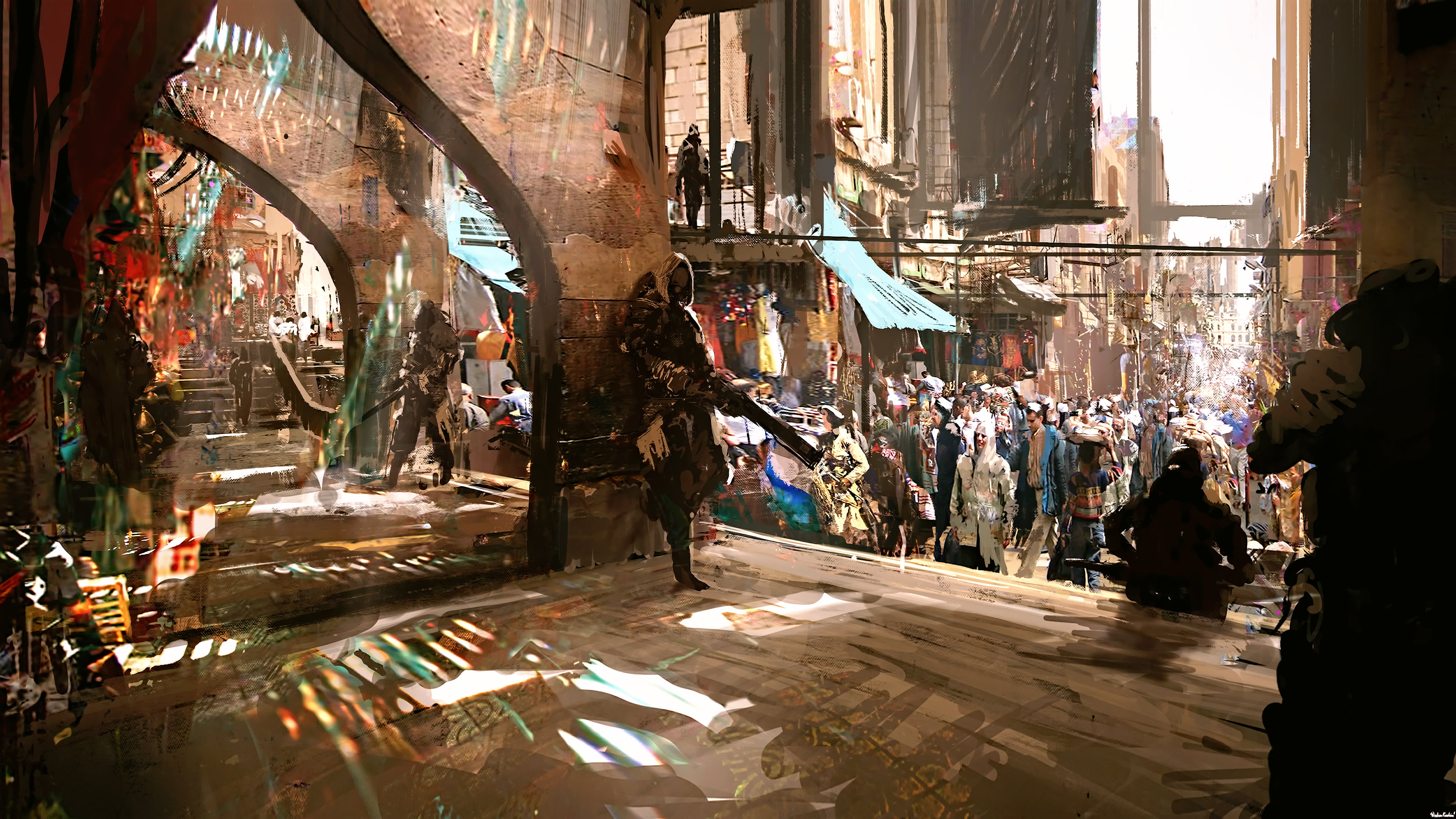 cyber science fiction digital art concept cyberpunk 2k