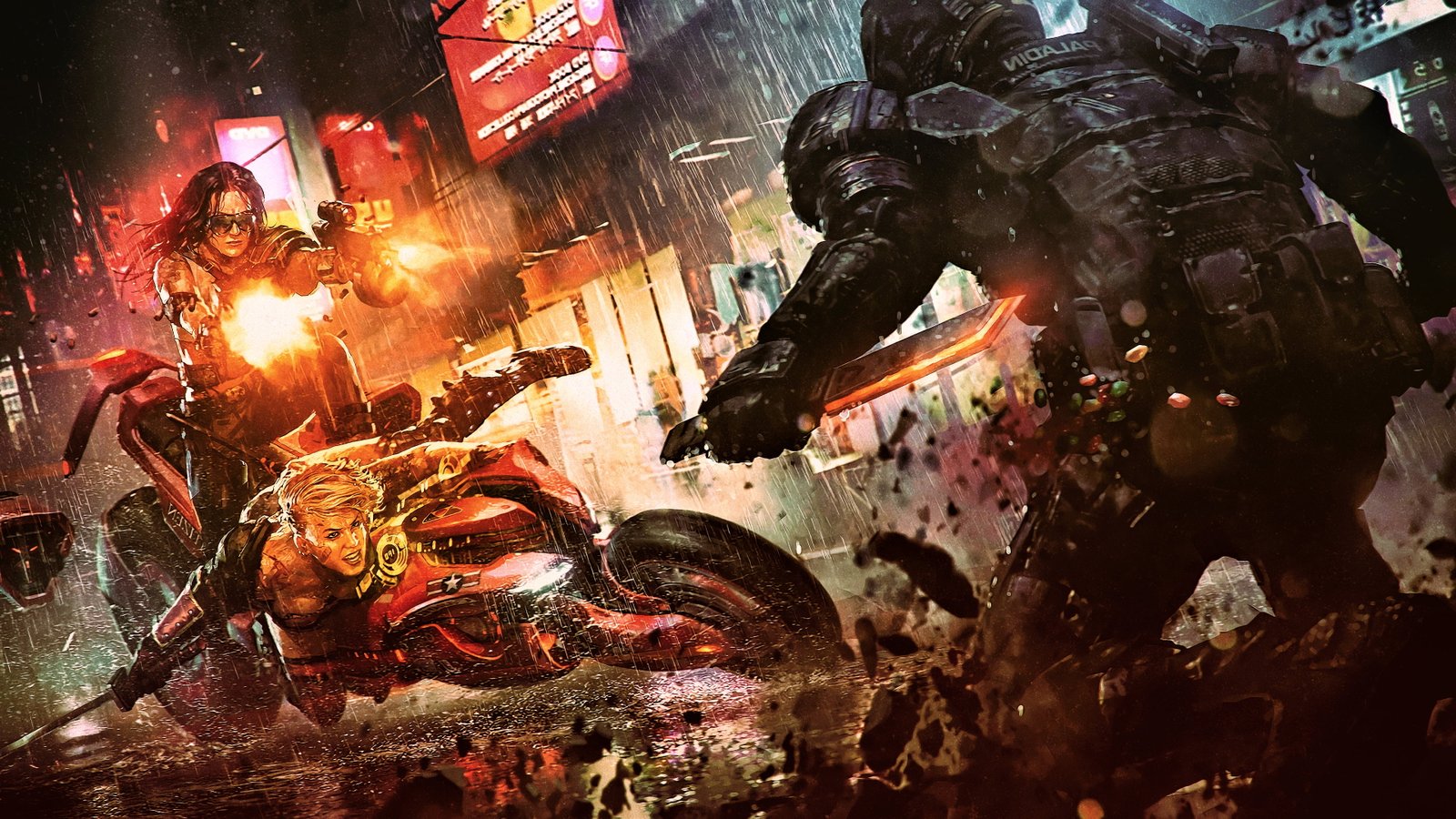 cyber science fiction digital art concept cyberpunk 2k