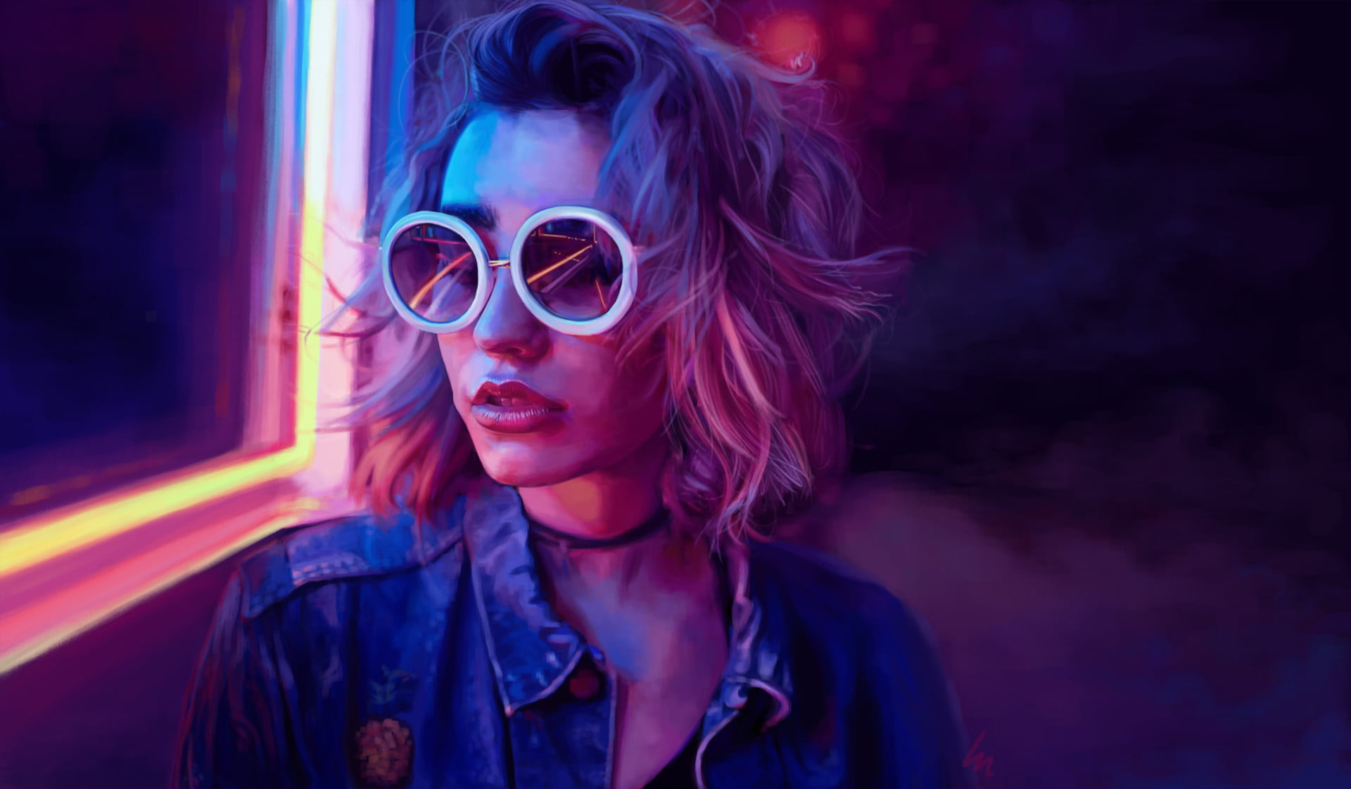 Cybergirls cyberpunk cyber city