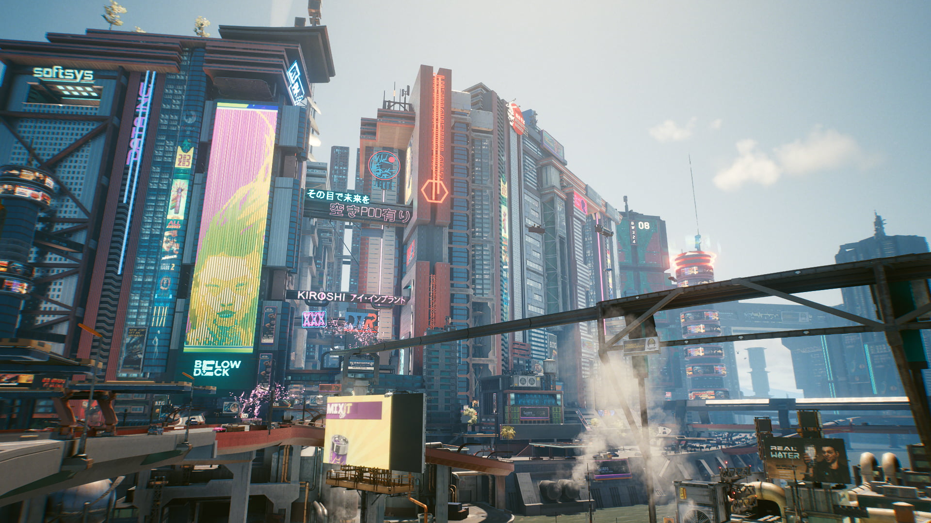 Cyberpunk cyber city