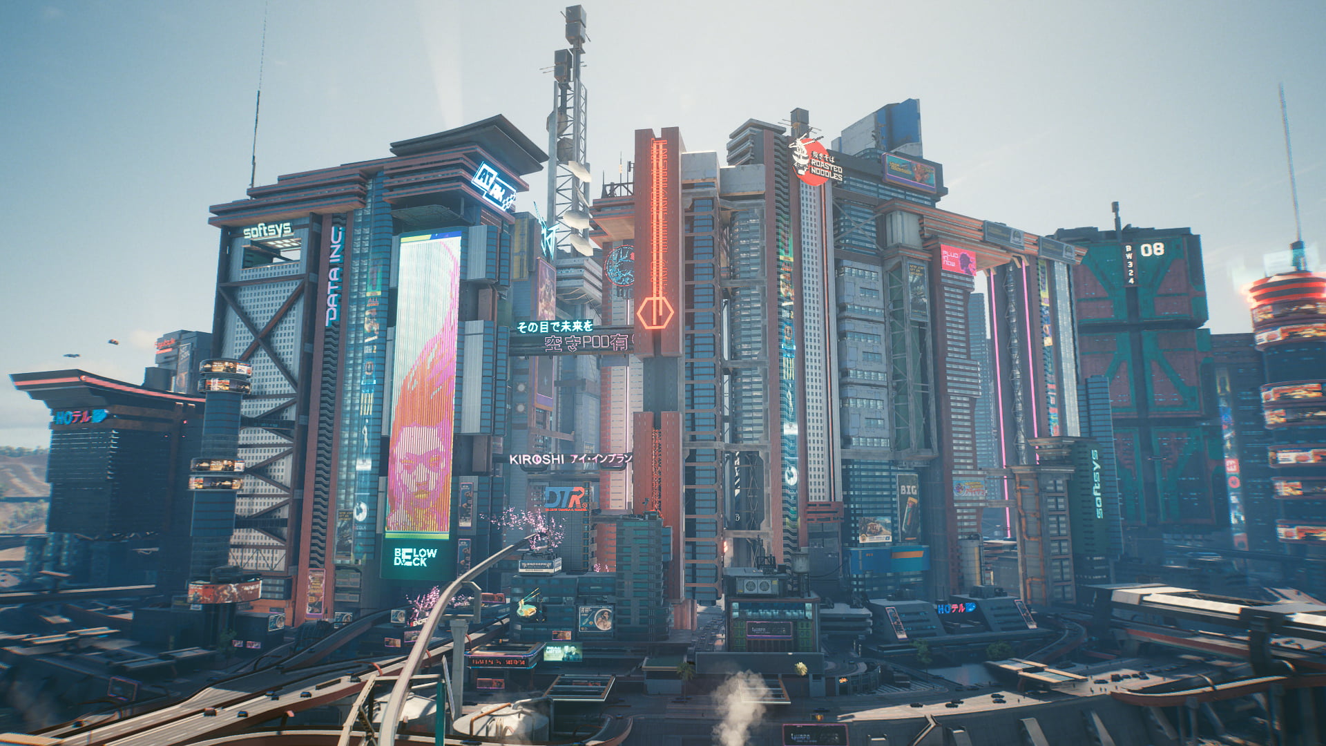 Cyberpunk cyber city