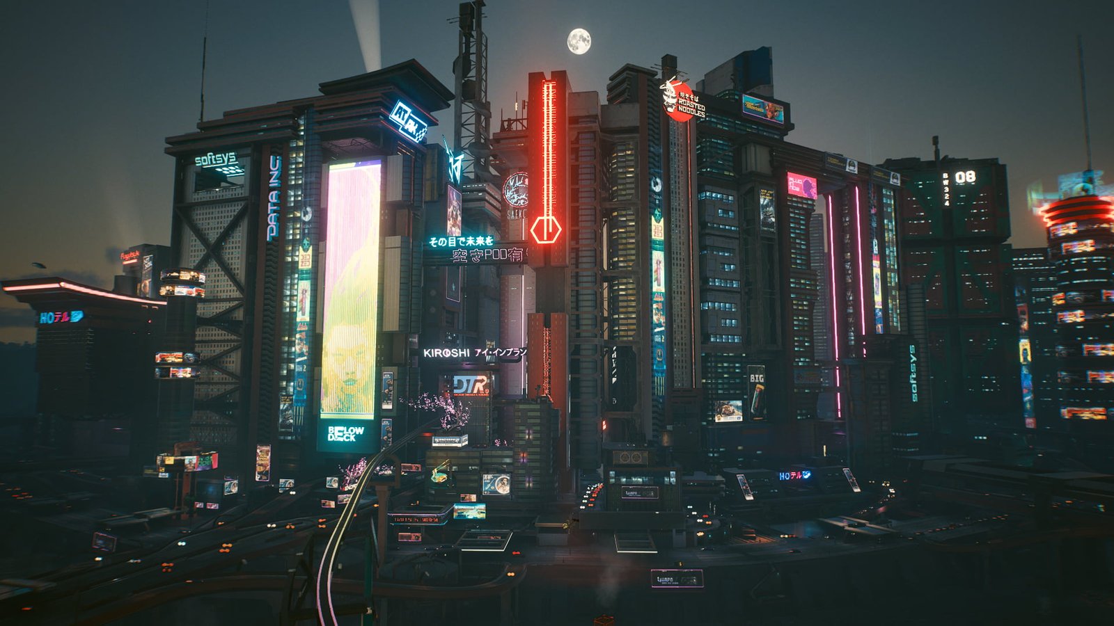 Cyberpunk cyber city
