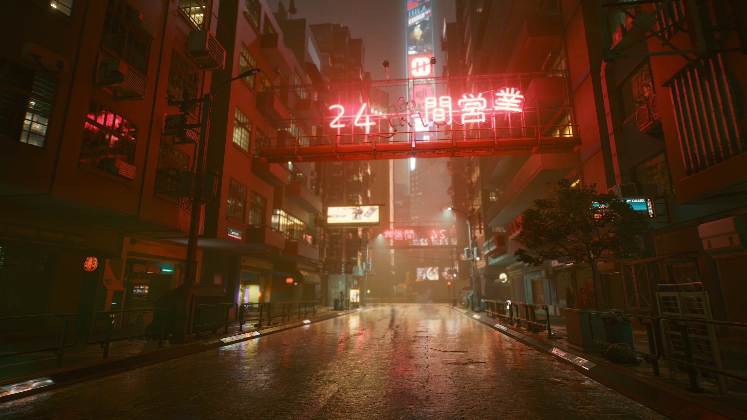 Cyberpunk night city futuristic 2k