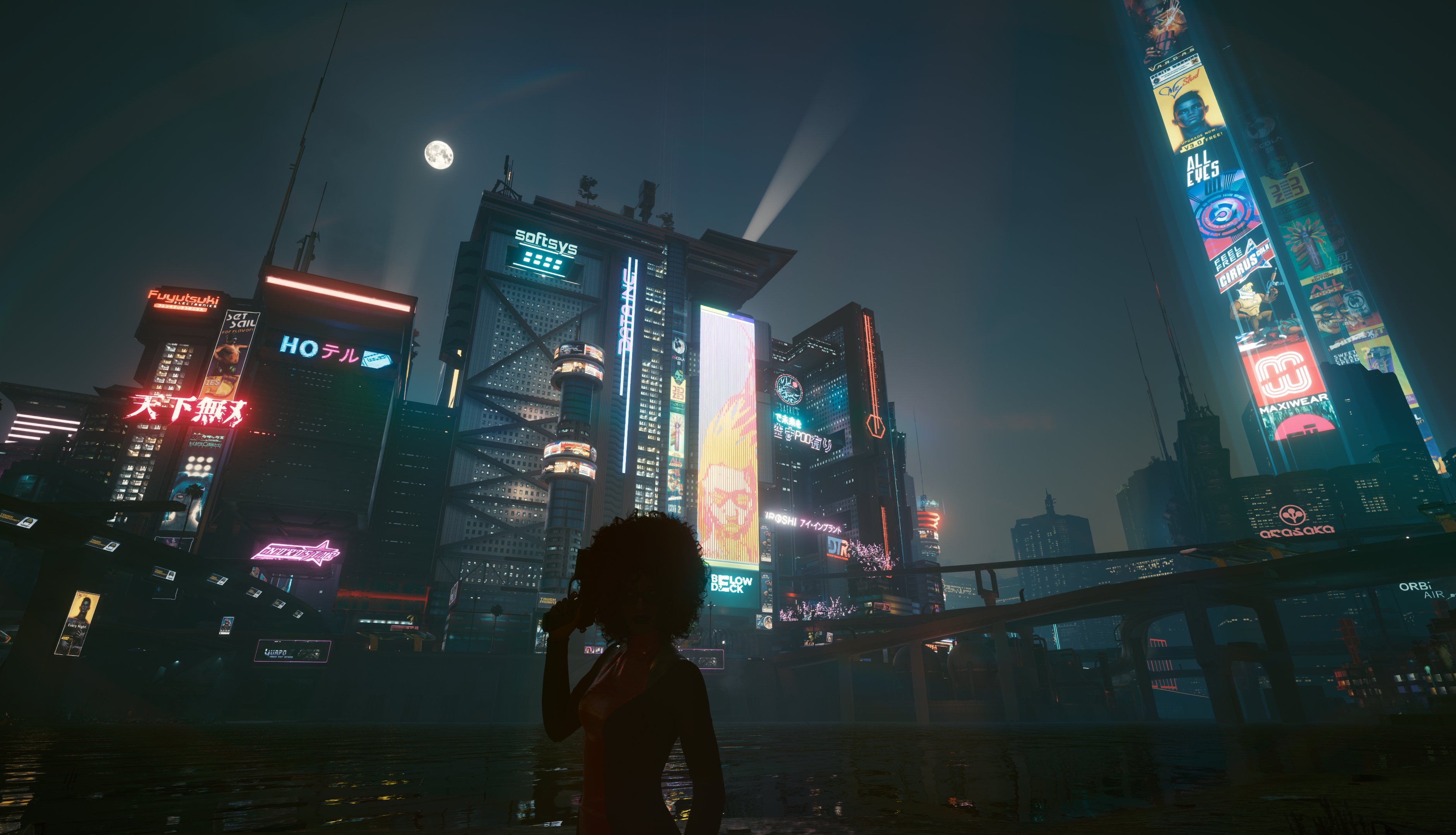 cyberpunk Cyberpunk cyber city video game art Dark 2k