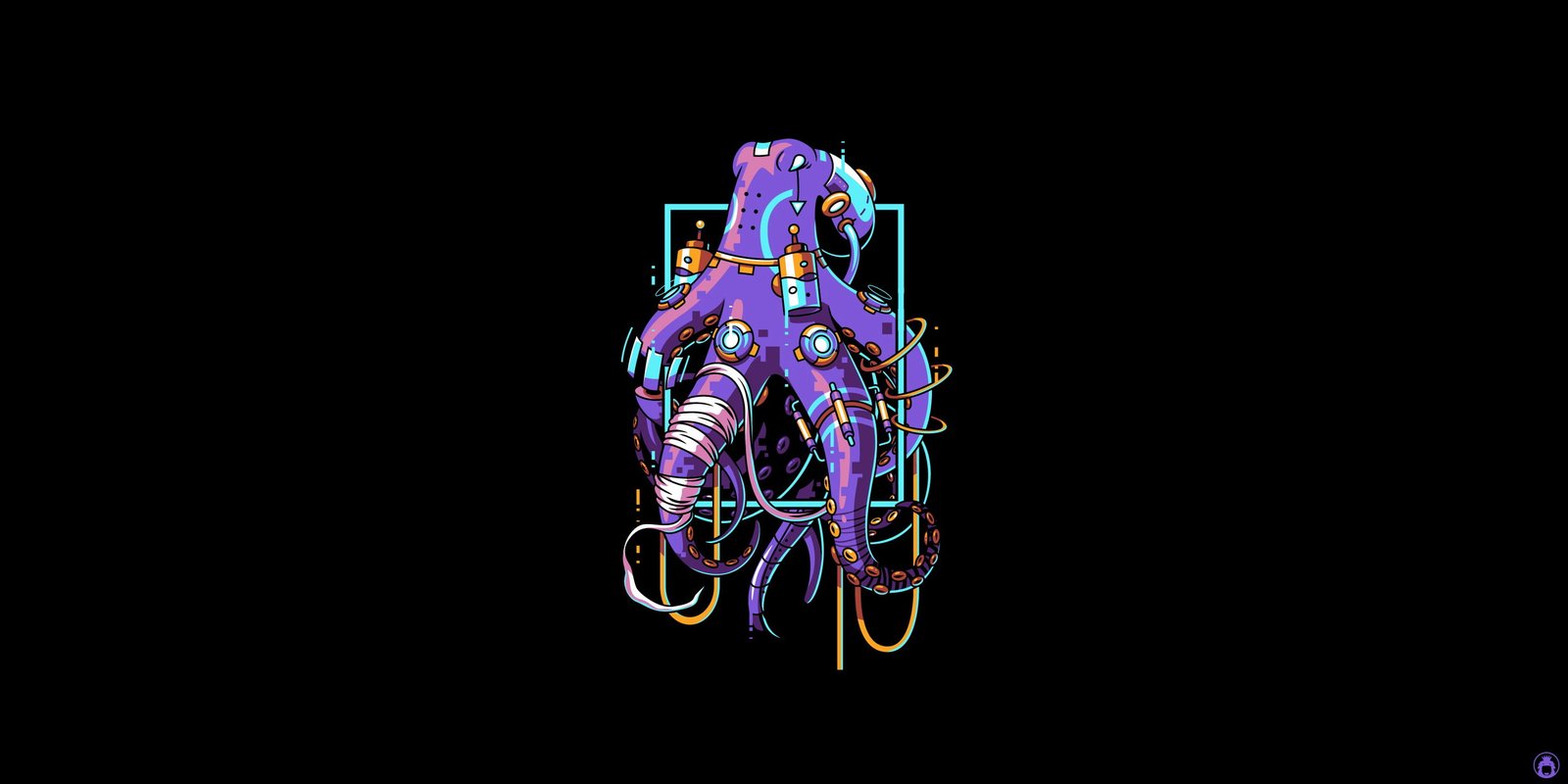 Fantasy Art Style Background Illustration Octopus Minimalism 2k