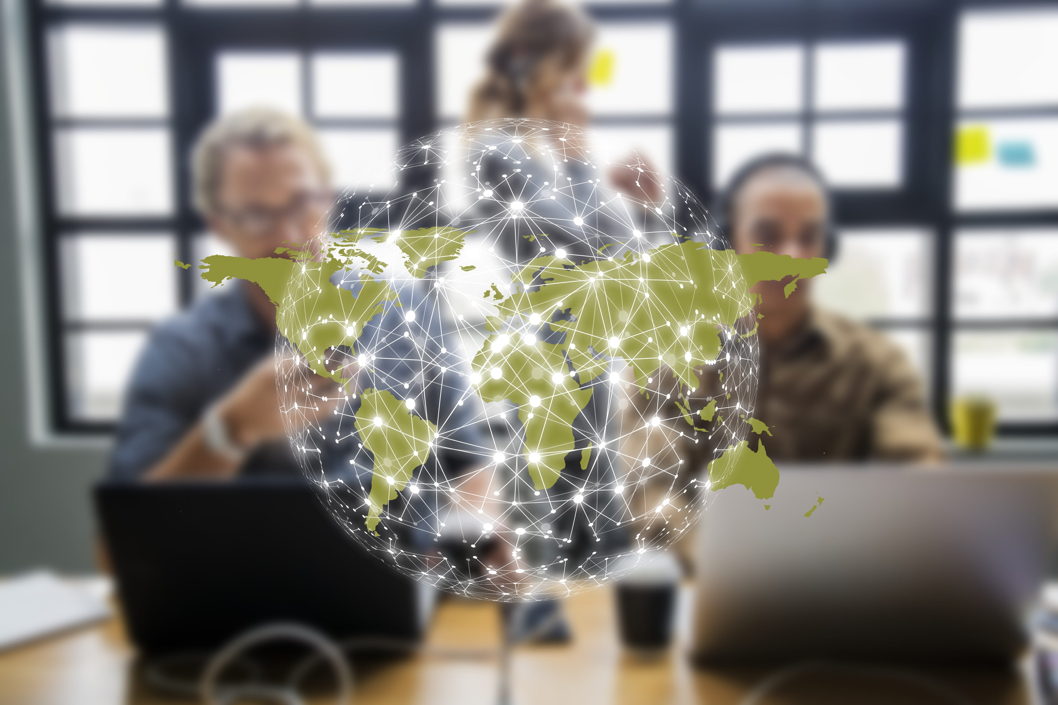 internet cyber network finger touch screen business businessman 2k 4k