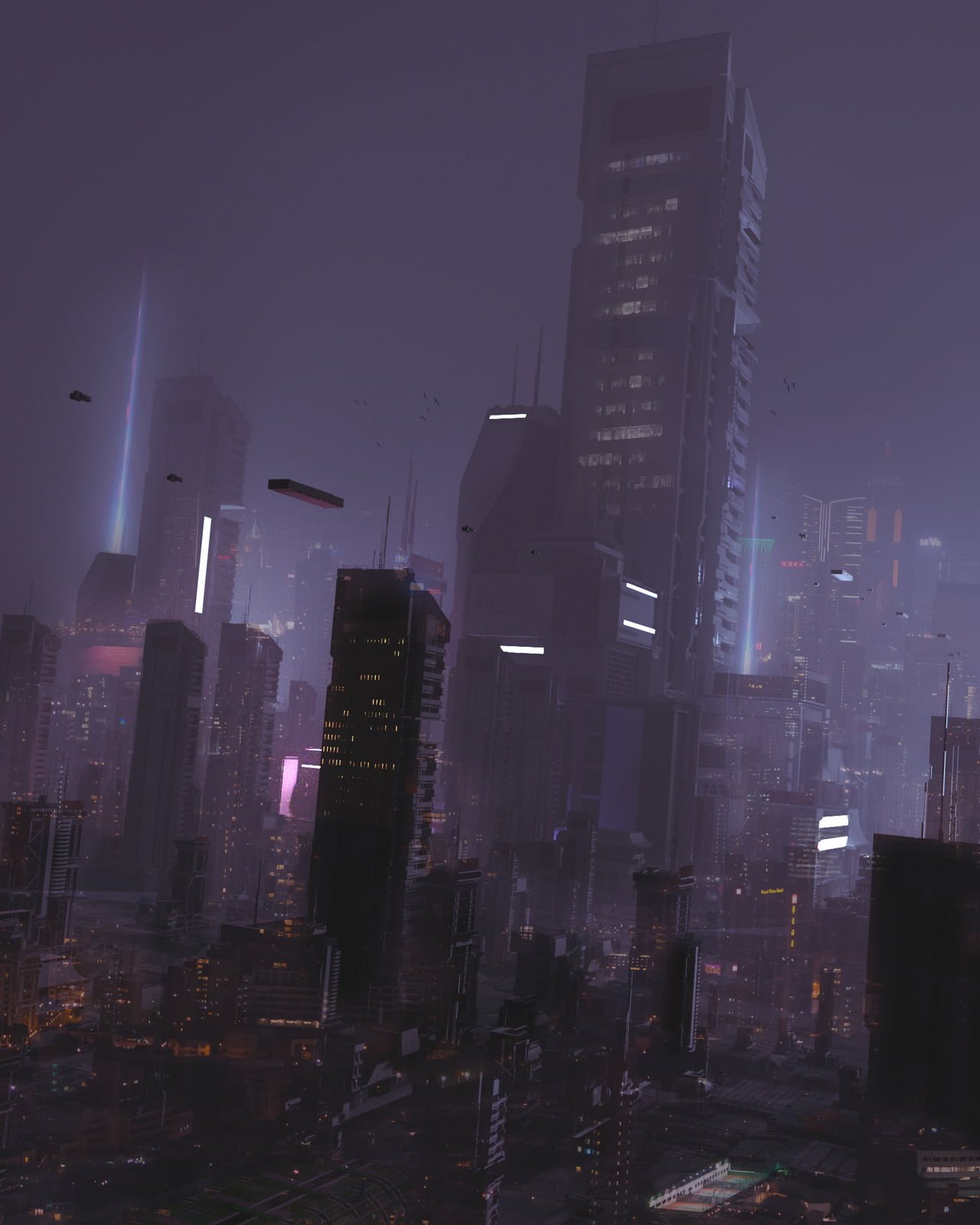 synthwave futuristic Artist cyber neon dark purple background
