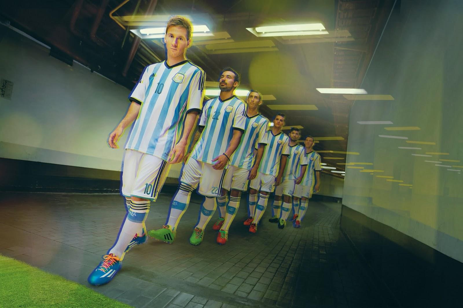 adidas Launch Argentina World Cup Kit soccer team