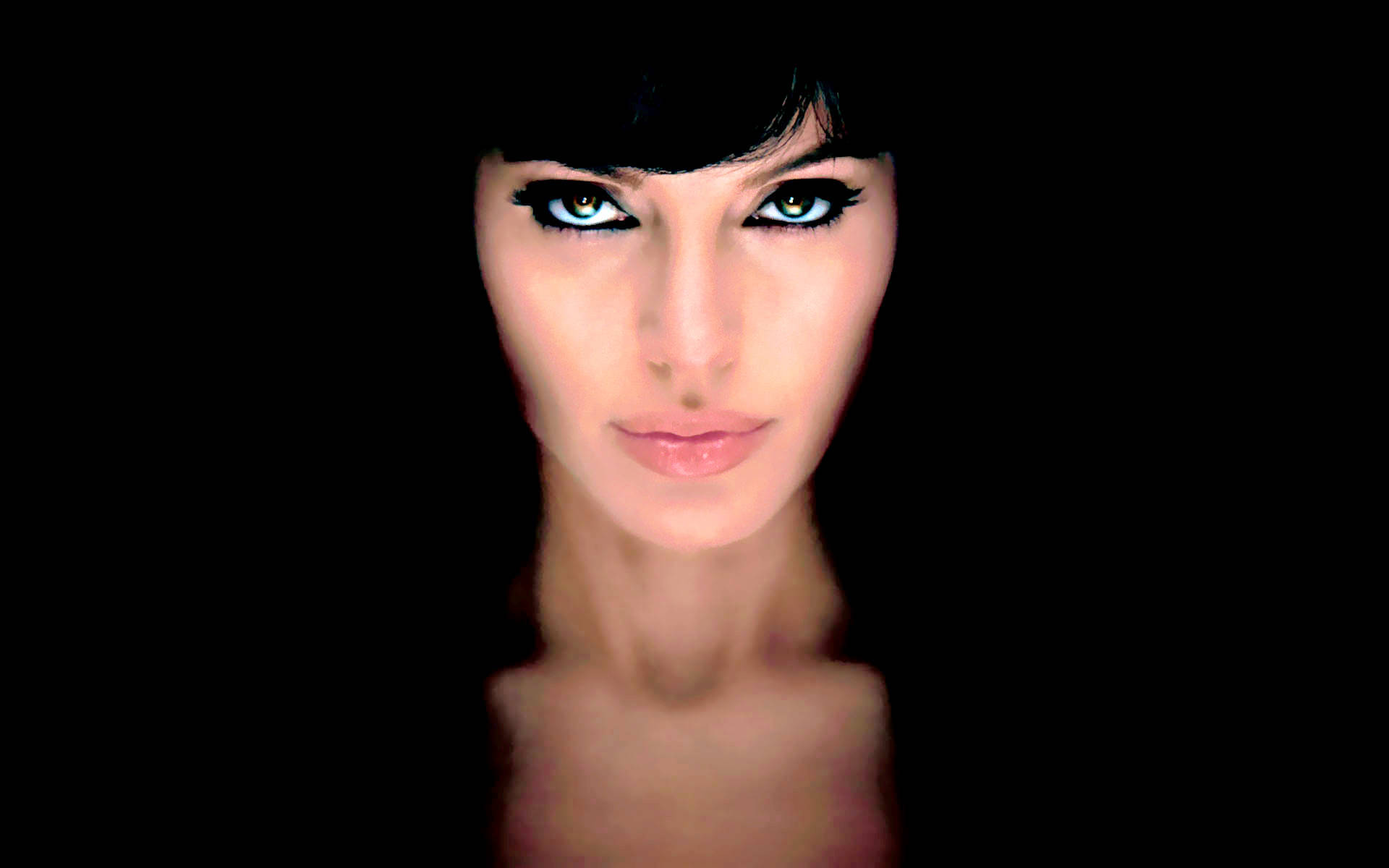 intense looking angelina jolie actress hollywood