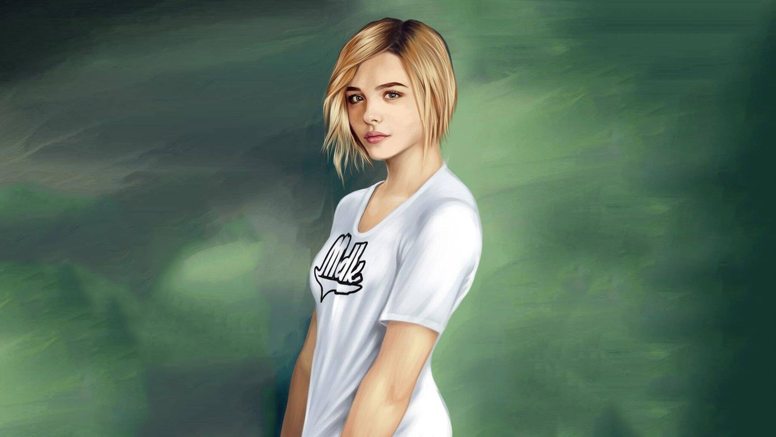 chloe grace moretz painting actress hollywood